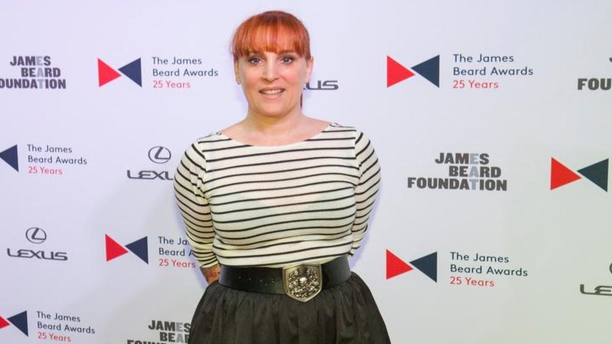 In this May 4, 2015, file photo, chef Mindy Segal walks the red carpet during the 2015 James Beard Awards at Lyric Opera of Chicago in Chicago. When Segal decided she wanted to work with marijuana, the James Beard award-winning pastry chef knew she could do so much better than fall back on that tired cliche - the brownie.