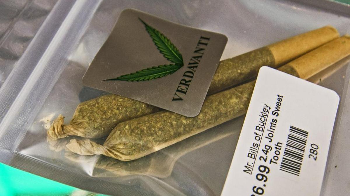 Joints for sale at Mr. Bill's of Buckley, the first recreational marijuana store in Pierce County and outside of Tacoma, September 26, 2014.