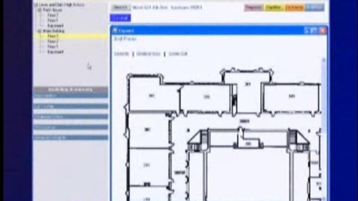 A close-up of some of the information included in the state’s Critical Incident Planning and Mapping System is shown in a promotional video by the program vendor, Prepared Response. The program, which includes maps, floor plans and other details on all the state’s K-12 schools, was on the verge of being shut down before Gov. Jay Inslee intervened Tuesday.