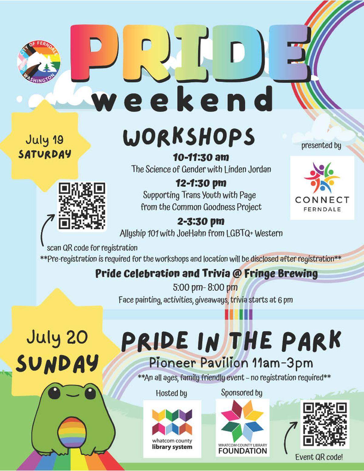 A Ferndale Pride event promotional poster.