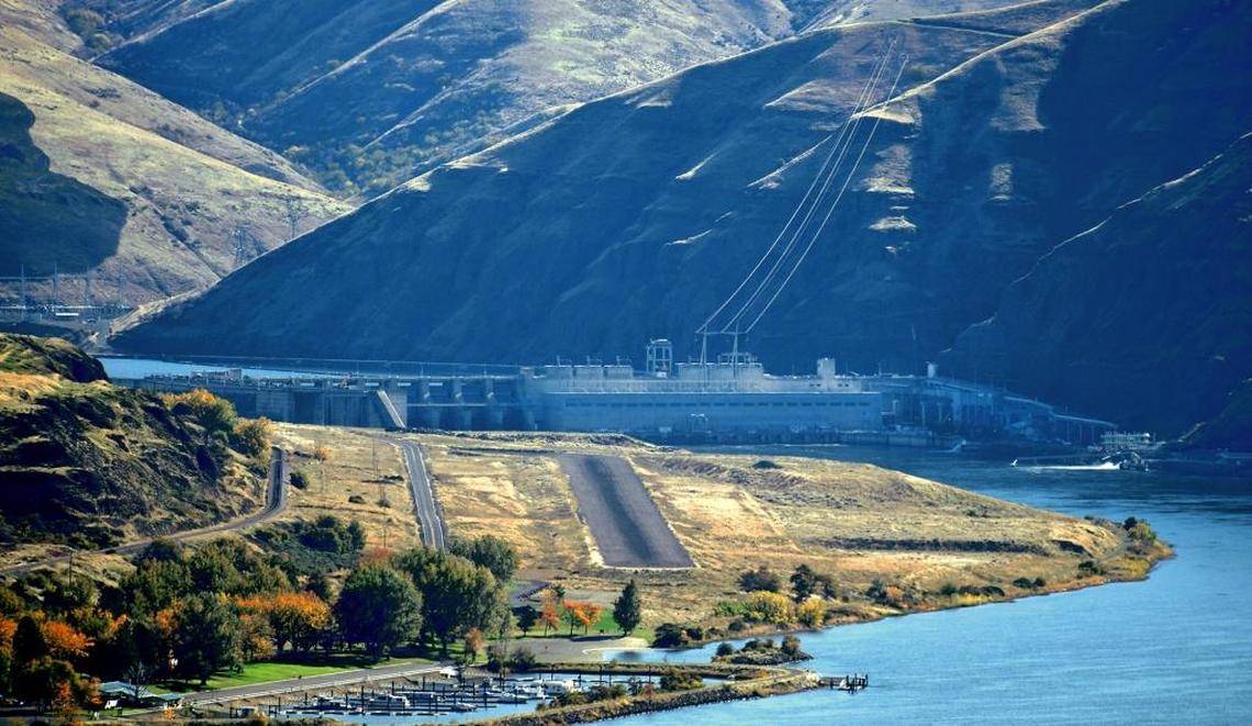 Lower Granite Dam was built on the Snake River in 1975.