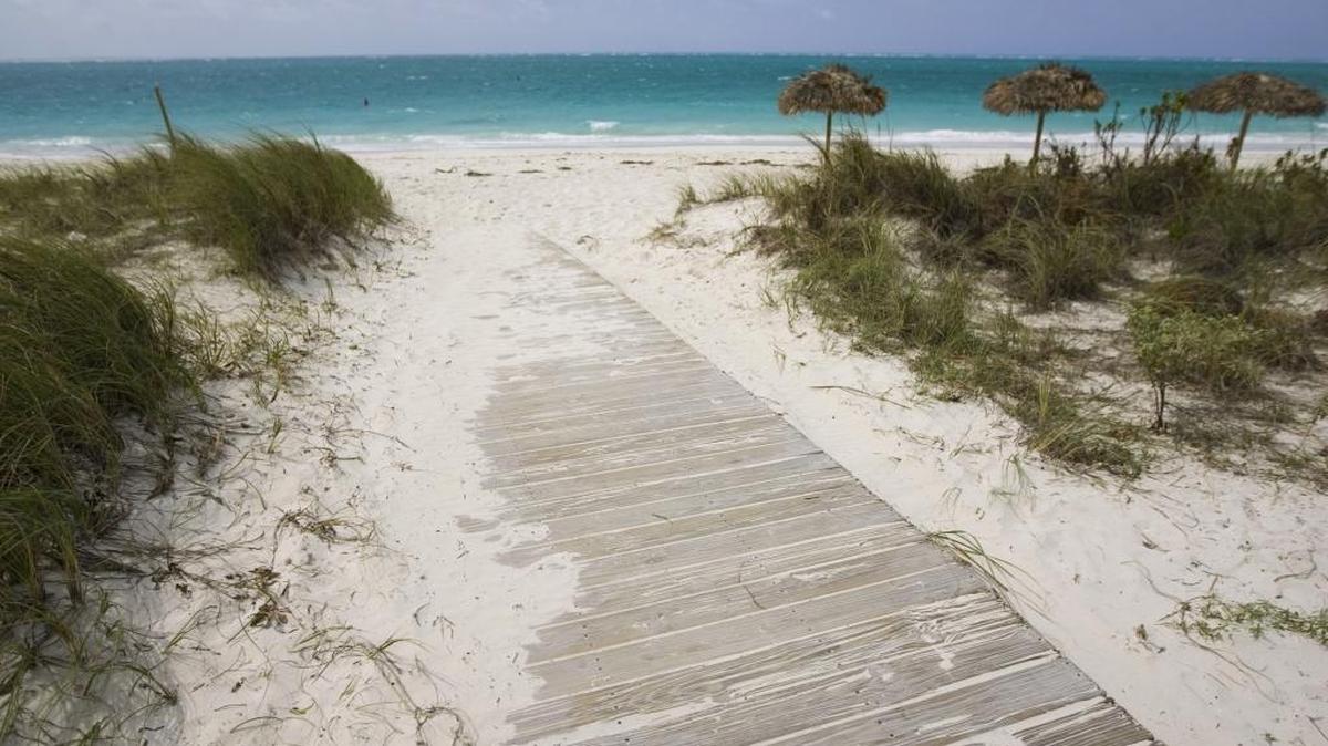Sunny beaches, like this one on the island of Providenciales in the Turks & Caicos Islands in 2008, are behing the curious dream that the Caribbean archipelago could one day join Canada as the North American nation’s newest province.