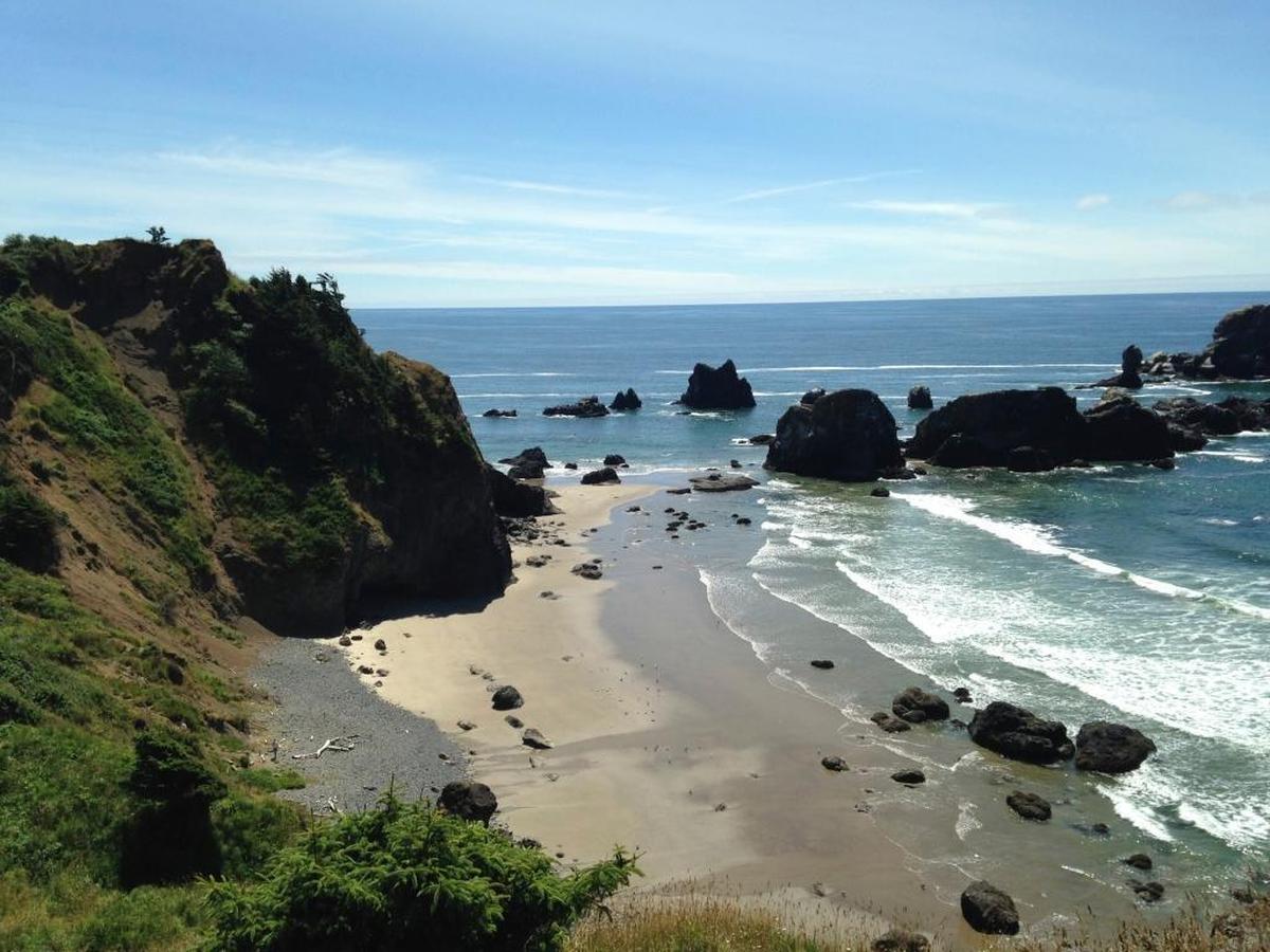 Authorities are warning beachgoers after several people reported shark sightings near Cannon Beach. Lifeguards received reports of dorsal fin sightings on Saturday, and a paddle-boarder reported seeing the shark's mouth and feeling it bump her board.