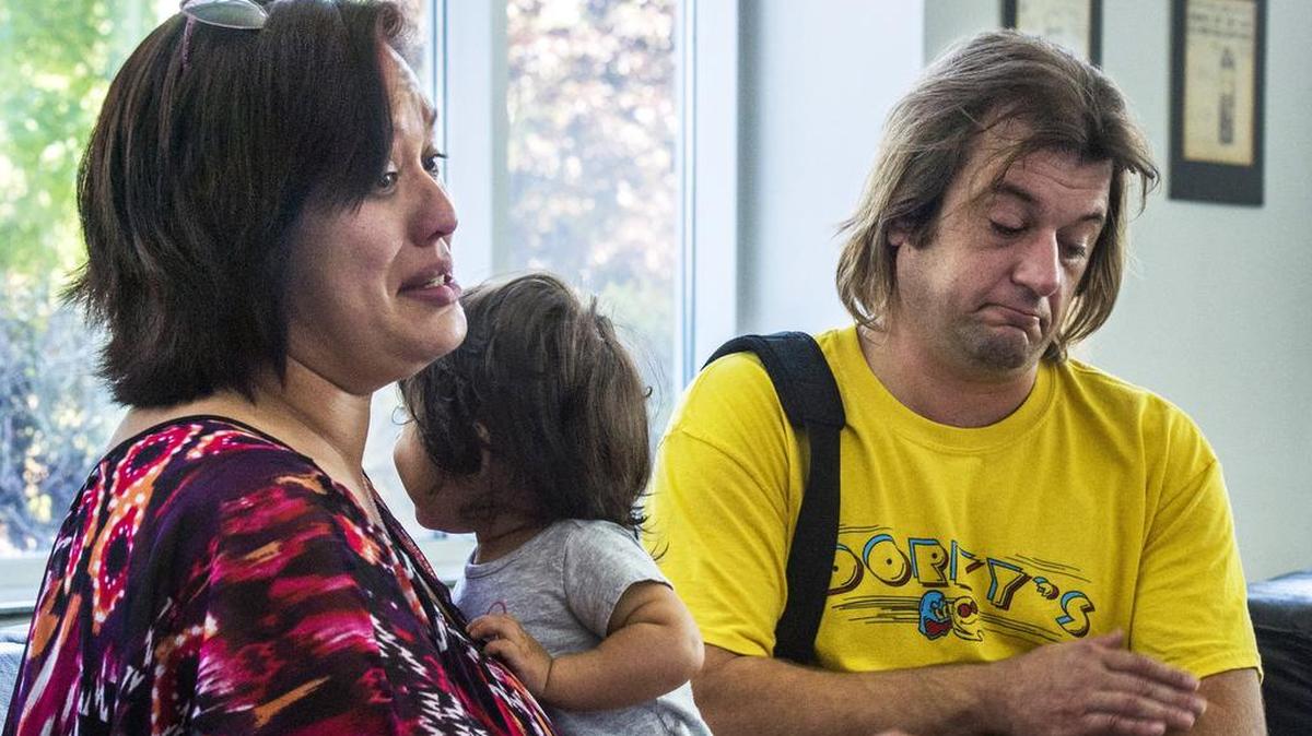 
Caroline Dennewith and Les Voros-Bond appeared shaken and were occasionally teary during an interview Monday. They were talking about the previous day's intense encounter outside their business, Dorky's Arcade, involving Black Lives Matter activists, which was followed by a social media storm.
