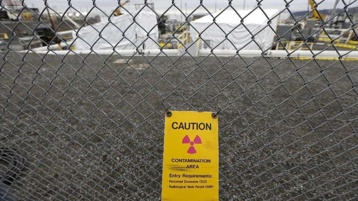 Enough waste has leaked between the shells of Hanford Tank AY-102 to reach 8 inches deep in the space between the shells.