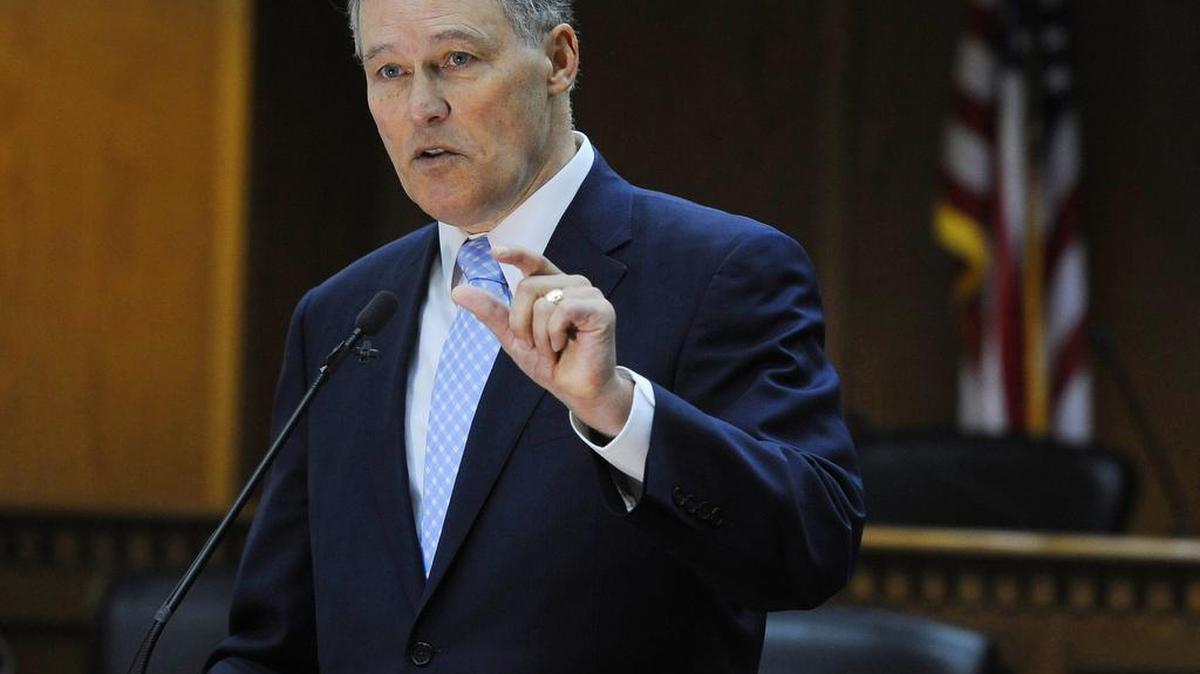 Gov. Jay Inslee speaks Jan. 7, 2016 during the annual Associated Press Legislative Preview in Olympia, Washington.