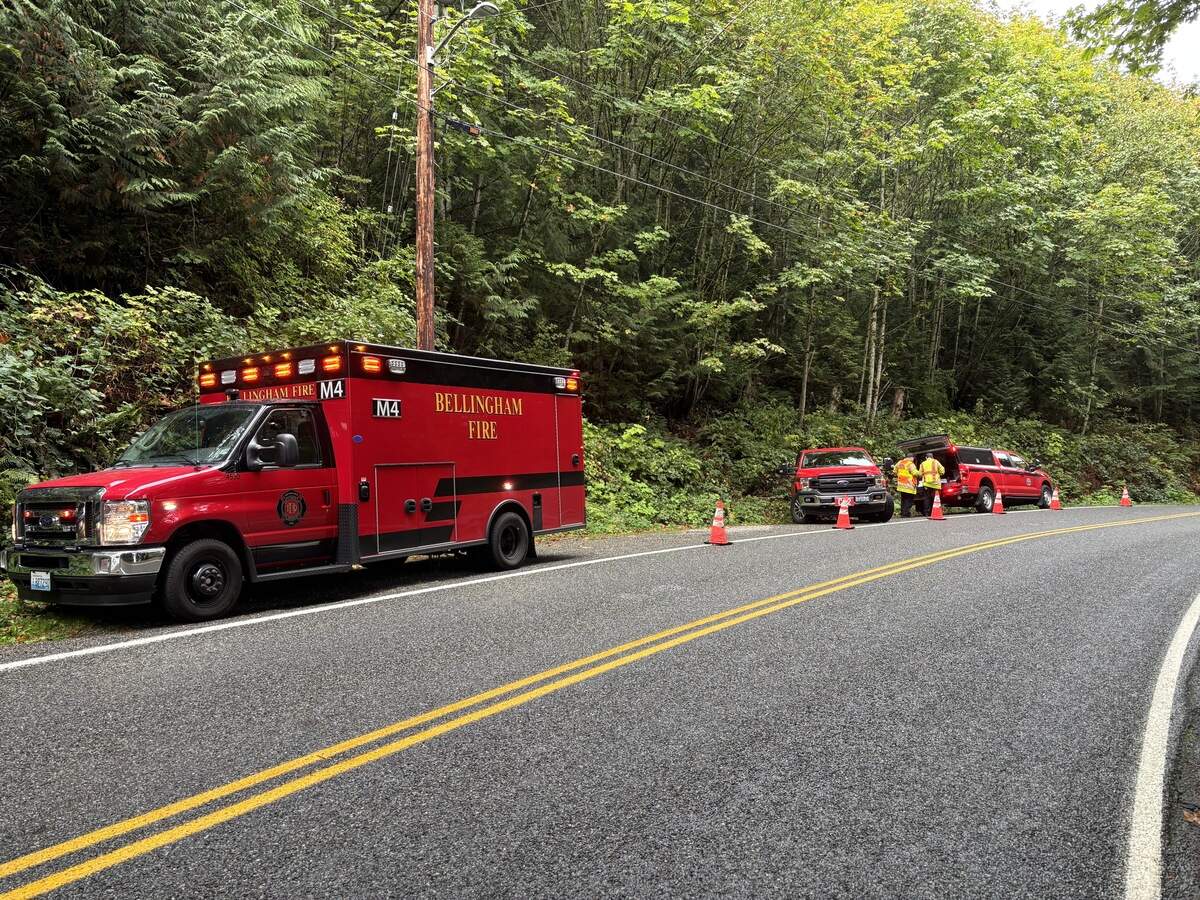 Bellingham Fire Department crews, along with search and rescue teams, responded Oct 10 to Lookout Mountain off Lake Whatcom Boulevard following reports of an injured mountain biker.