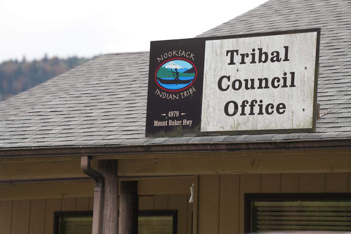 The Nooksack Indian Tribal Council Office is photographed on October 17, 2024, in Deming, Wash.