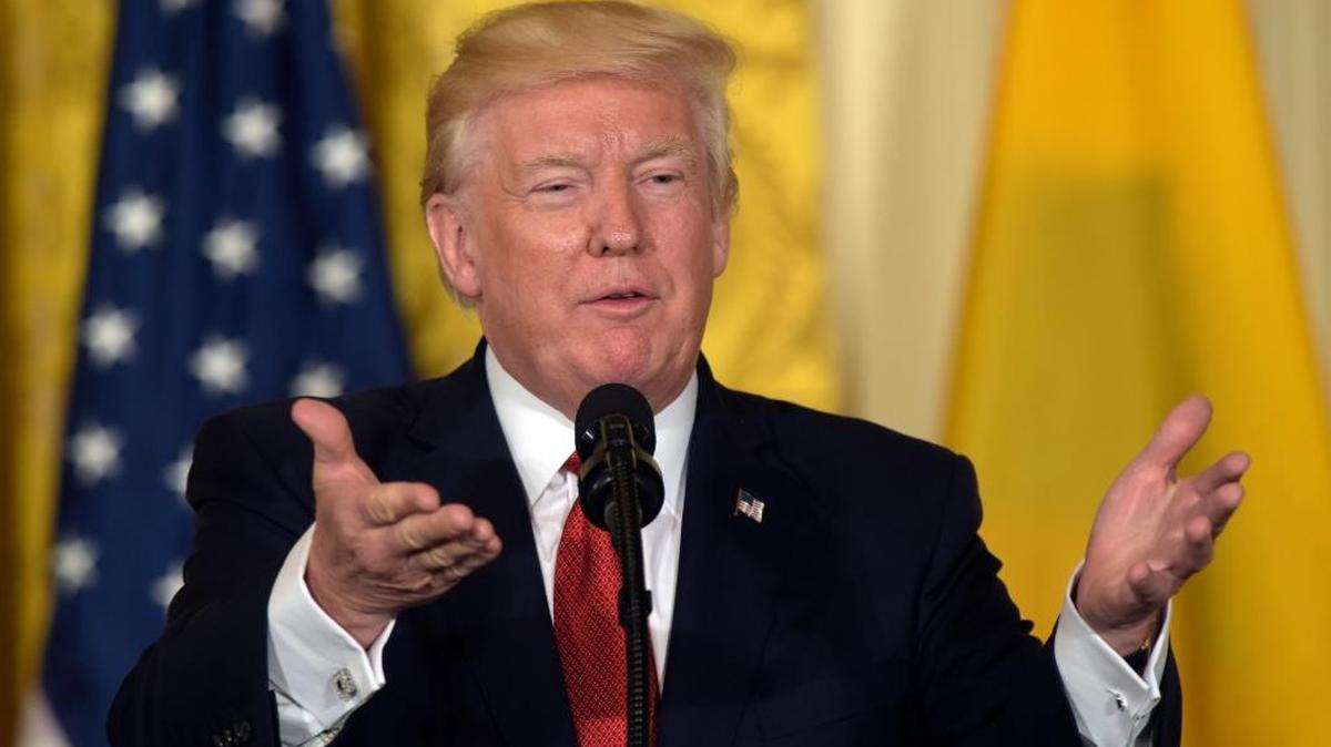 President Donald Trump speaks during a news conference with Colombian President Juan Manuel Santos in the East Room of the White House in Washington, Thursday, May 18, 2017. There likely there won’t be a single statewide initiative measure on the ballot in Washington state this fall, in part because Trump has consumed all the political oxygen.