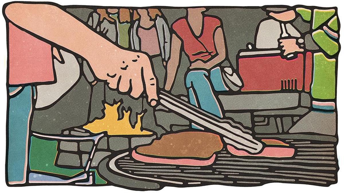 Imagining ‘the Big One’ – ‘Deer roasted on spits around the edges of the fire’