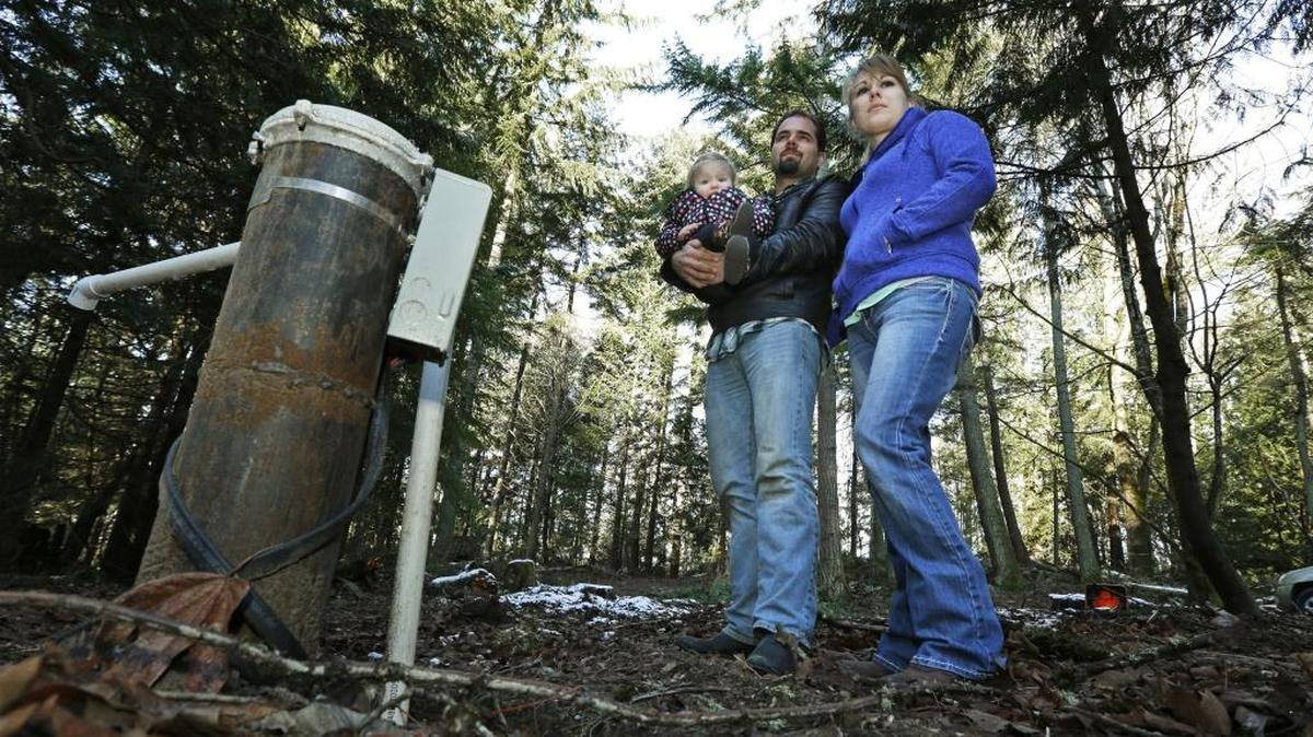 Bud Breakey and his wife Deborah, with their daughter Kaylin, hope to build a house on property they own near Bellingham. The Hirst decision, which puts the onus on counties to determine whether water is legally available in certain rural areas before they issue building permits, stopped their building plans in 2016.