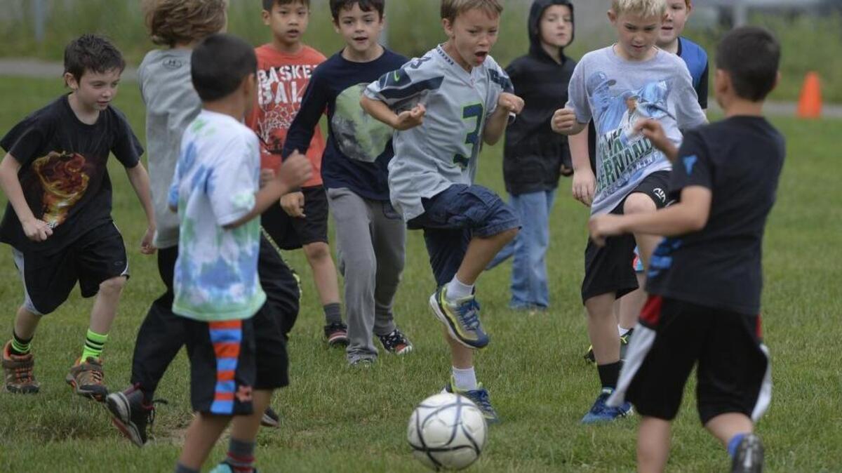 Recess at Silverbeach Elementary in Bellingham in June, 2015.
