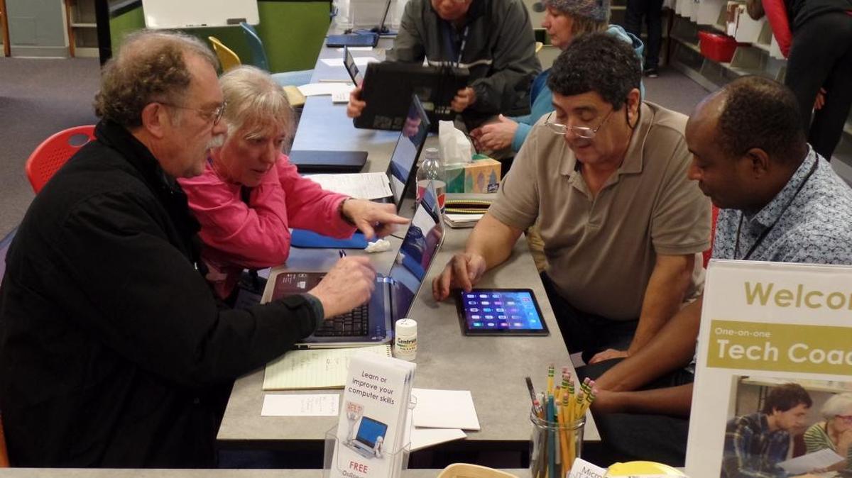 The Bellingham Public Library provides tech coaching sessions, pairing people who have technology expertise with those seeking help with their devices. Providing computers, internet access and help for people learning to use them is among the many ways libraries transform lives.
