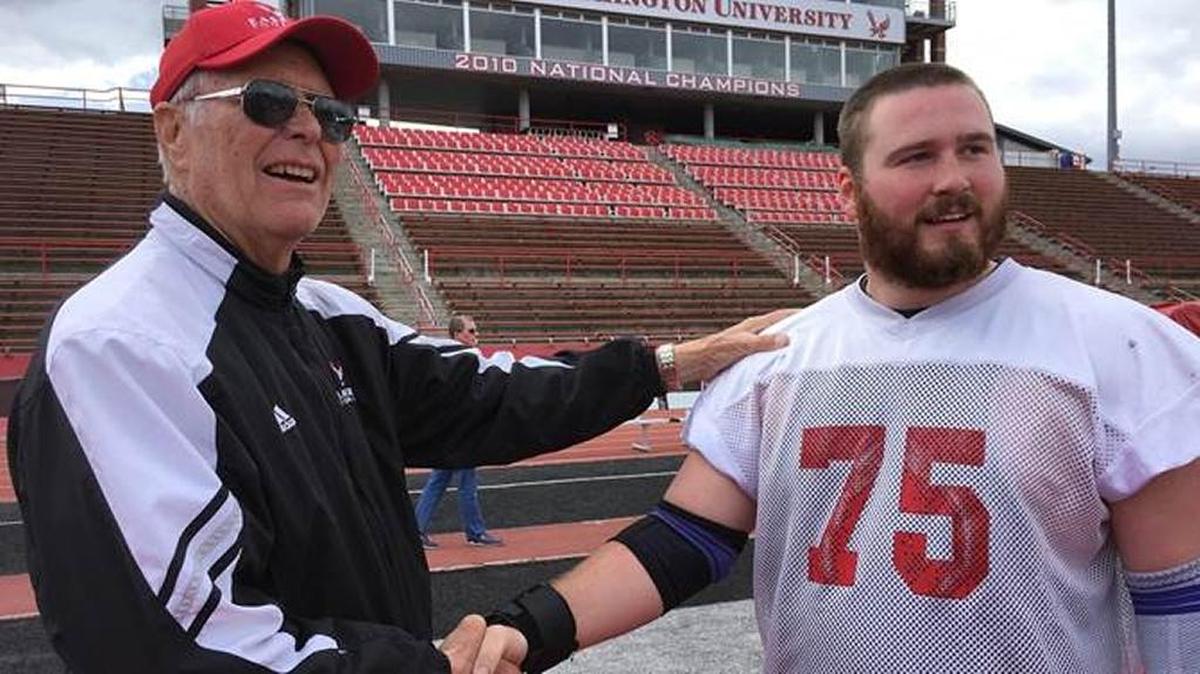Former Meridian football standout Spencer Blackburn has been selected the 2017 recipient of the Larry Hattemer Offensive Lineman Scholarship.