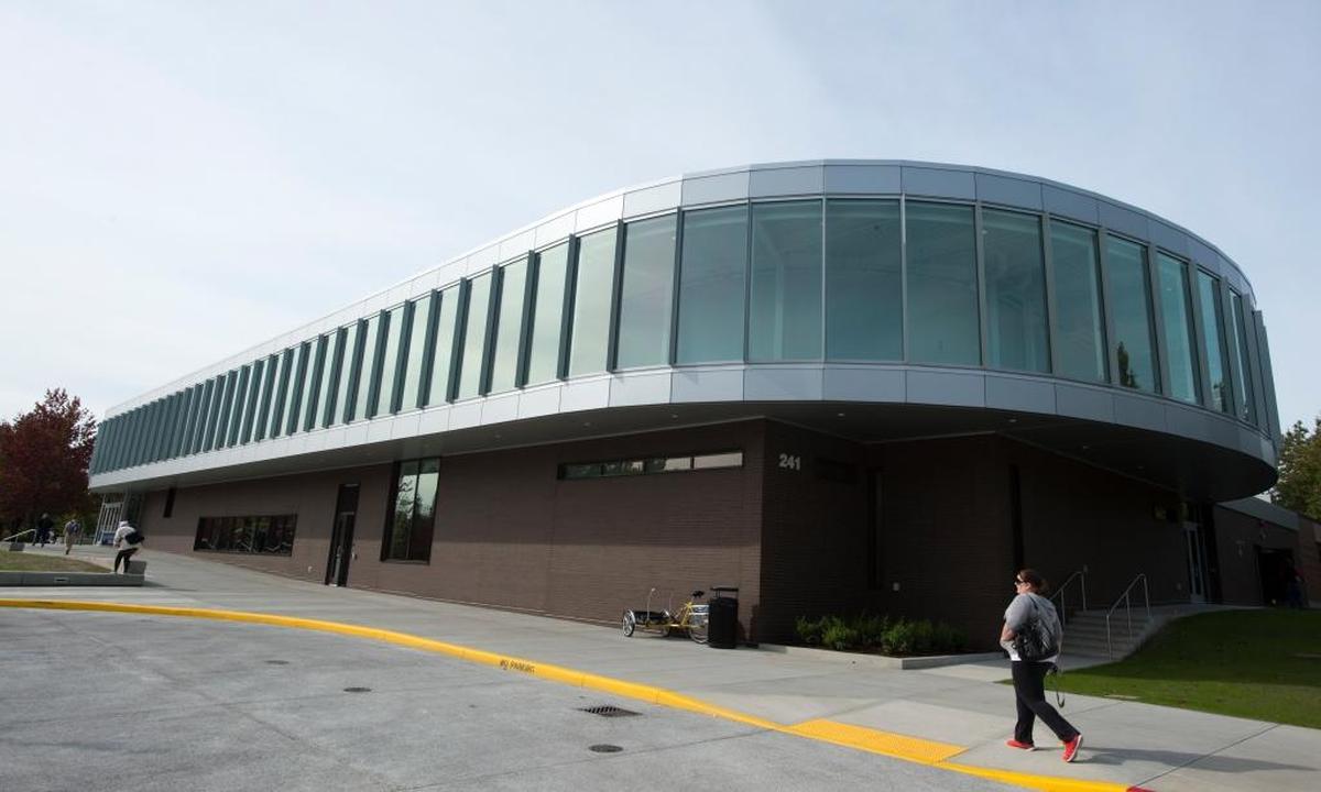 WCC hopes the Pavilion and Student Recreation Center will become the center for campus life with its social areas inside and outside.