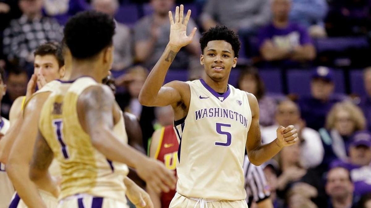 Washington’s Dejounte Murray, a former Rainier Beach star, scored a career-high 29 points to help the Huskies rally from 22 points down for an 87-85 win against USC.