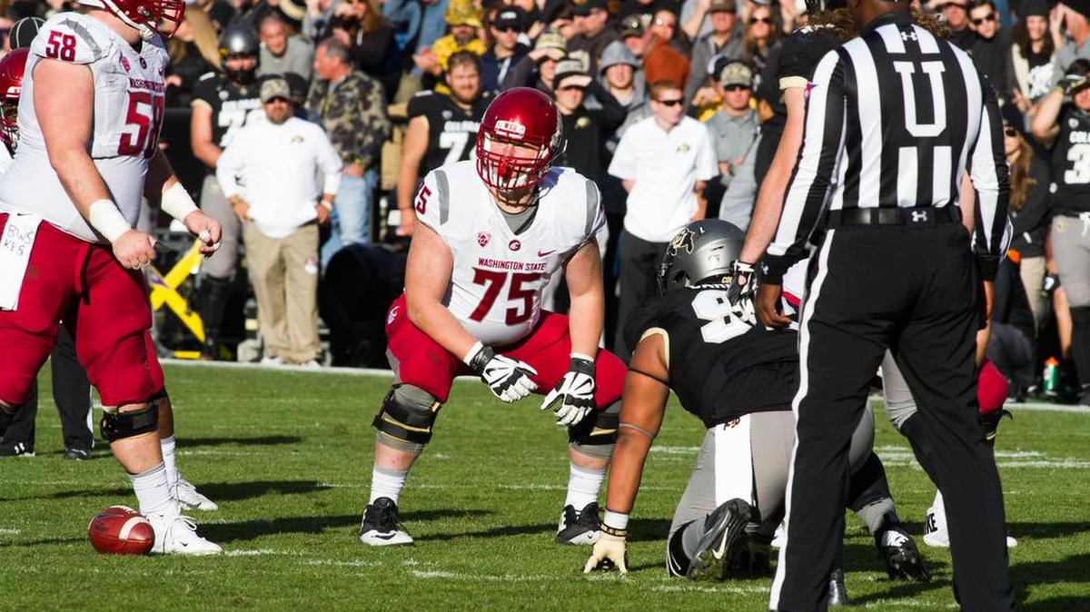 Former Nooksack Valley offensive lineman B.J. Salmonson hopes to help Washington State to a win over Minnesota in the Holiday Bowl Tuesday.