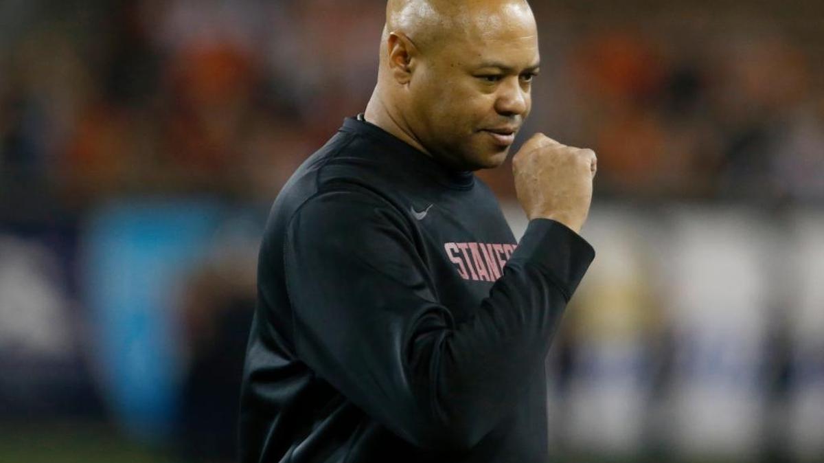 Stanford head coach David Shaw in the second half of an NCAA college football game, in Corvallis, Ore., Thursday, Oct. 26.