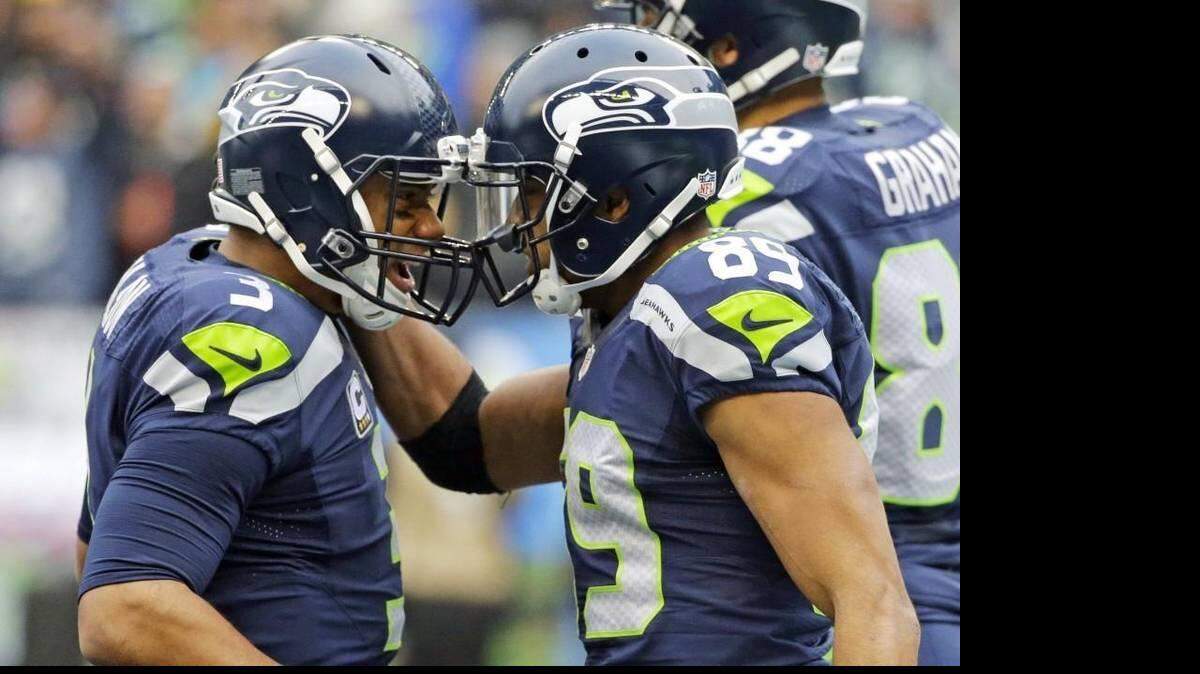 Seahawks Russell Wilson Doug Baldwin