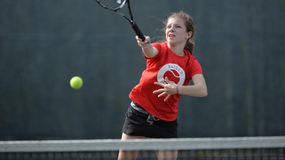 Bellingham's Ellie Iwersen returns a shot during a 2014 match. Iwersen was selected Athlete of the Week by the Washington Interscholastic Activities Association.