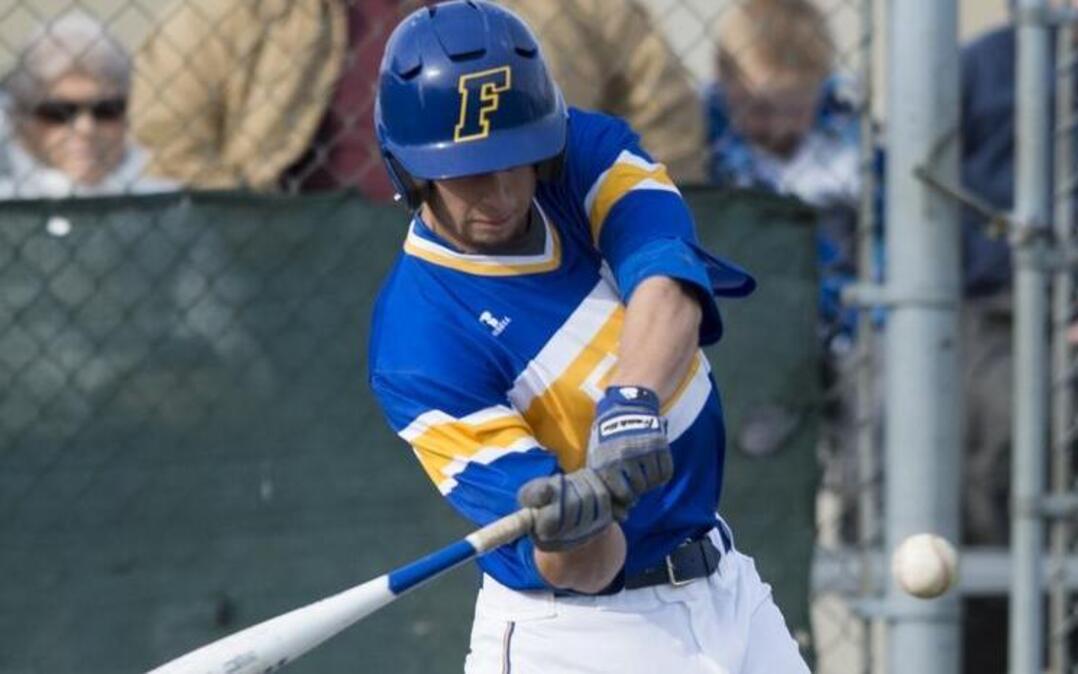 Ferndale’s Matt James hits a RBI double on April 7, 2015. James has committed to play baseball for Notre Dame.