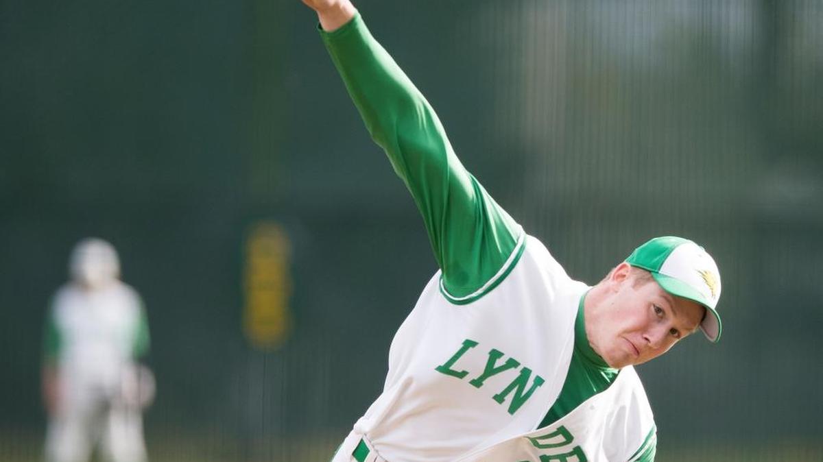 Lynden’s Trevin Hope threw a one-hit shutout, striking out eight, in a 3-0 win against Blaine on Tuesday, April 25, at Lynden High School.