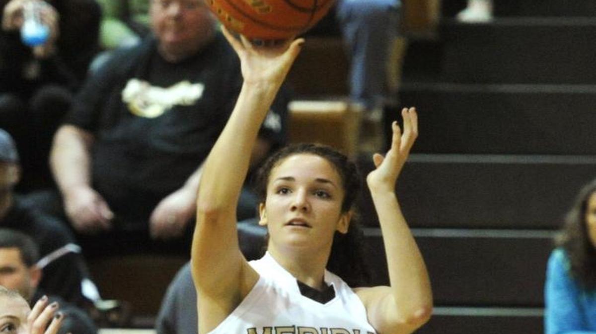 Meridian’s Ryley Zapien shoots from beyond the 3-point line on Jan. 9, 2014 at Meridian High School.