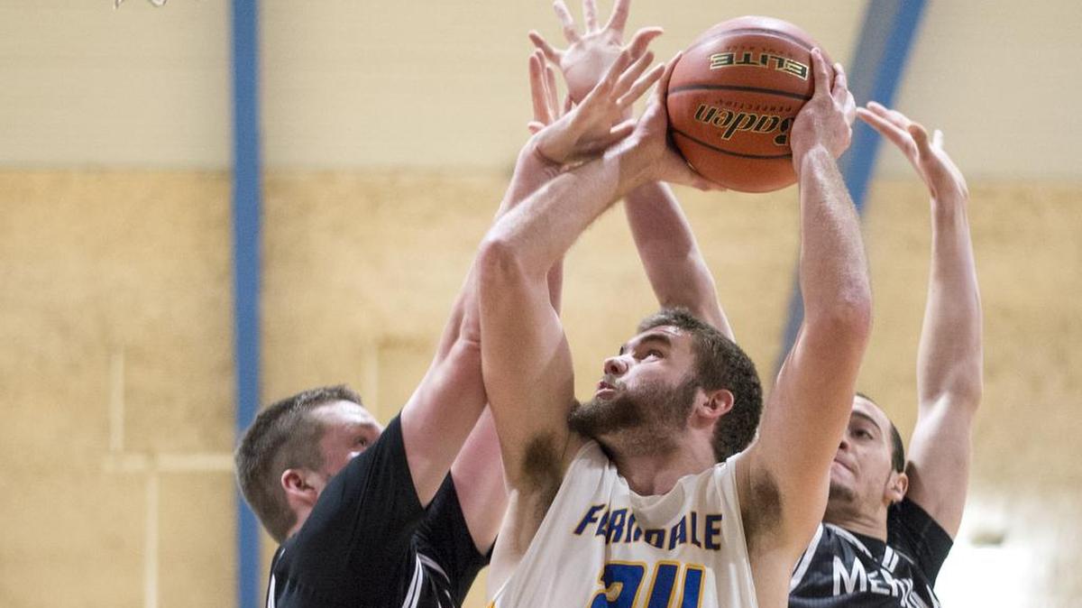 Ferndale’s Austin Honeycutt shoots and scores during a 59-44 victory over Meridian on Wednesday, Jan. 20, at Ferndale High School.