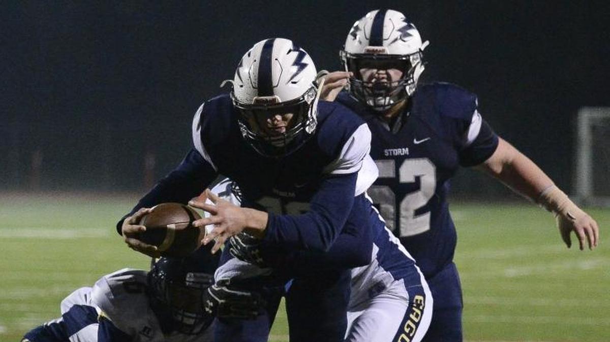 Squalicum’s Spencer Lloyd scores a touchdown against Arlington Oct. 26 at Civic Stadium in Bellingham.