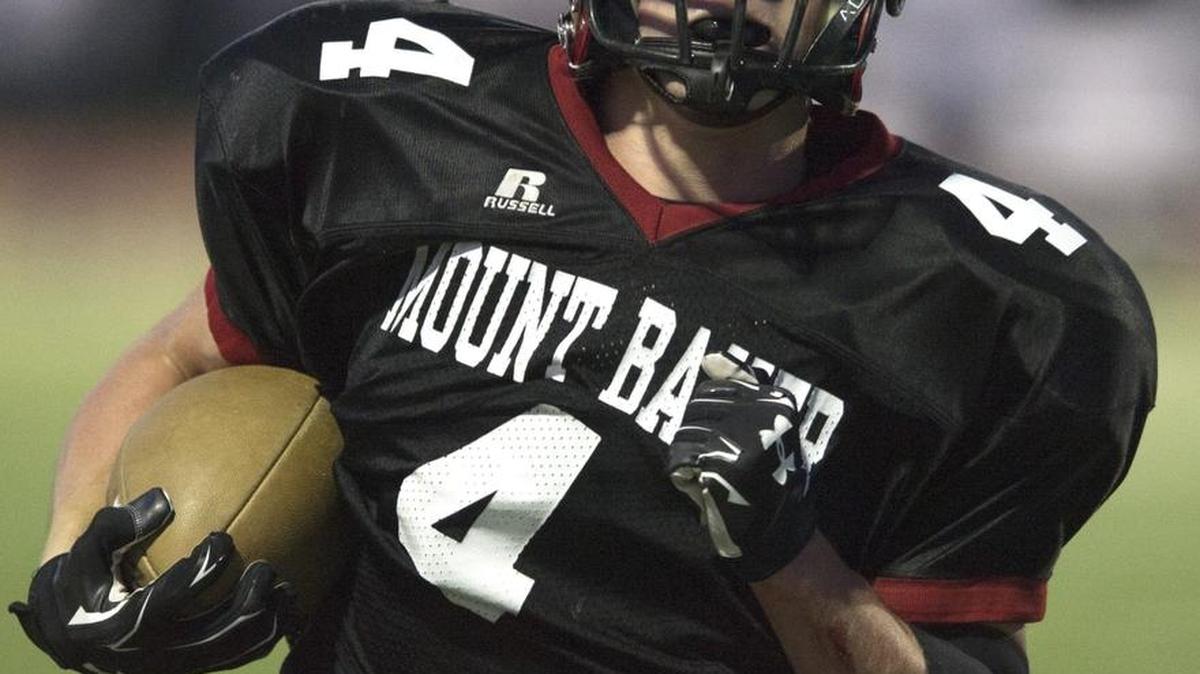 
Mount Baker's Jed Schleimer leads the Northwest Conference in rushing with 1,380 yards this year.
