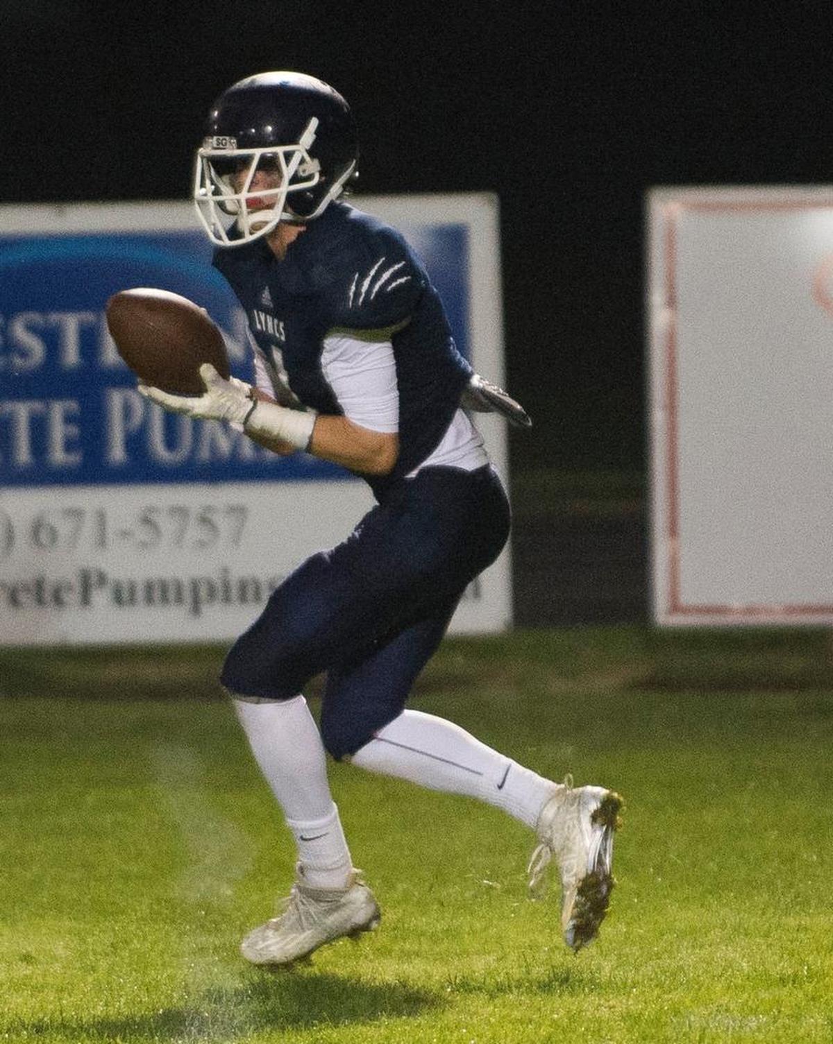 Lynden Christian’s Nate Hielkema leads the Northwest Conference with 751 receiving yards in 2015.