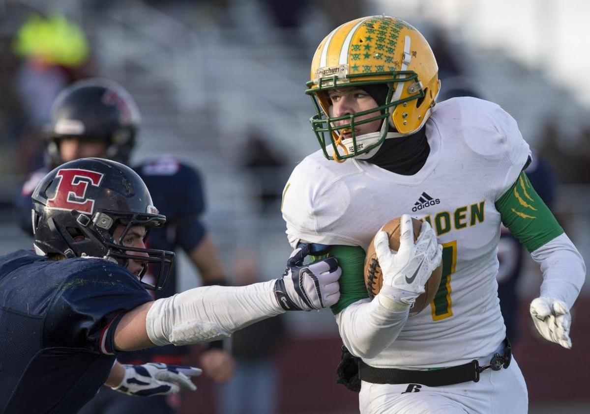 Lynden’s Jordan Wittenberg leads the Northwest Conference with 688 yards receiving in 2015.