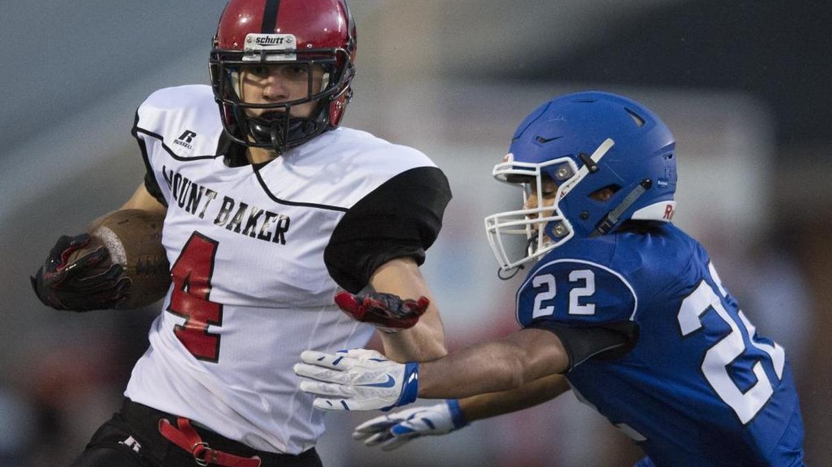 Mount Baker’s Jed Schleimer leads the Northwest Conference with 1,728 rushing yards in 2015.