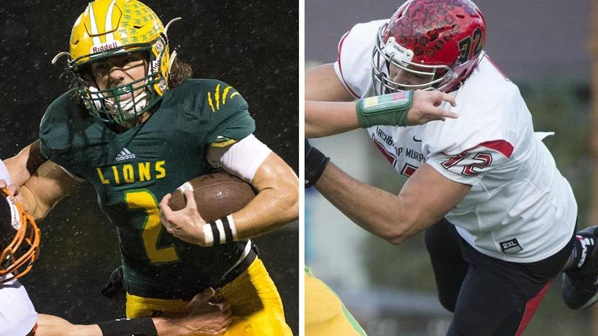 Lynden quarterback Jacob Hommes and Archbishop Murphy defender Abraham Lucas hope to lead their teams to victory when the Lions and Wildcats meet in the Class 2A state semifinals Saturday.