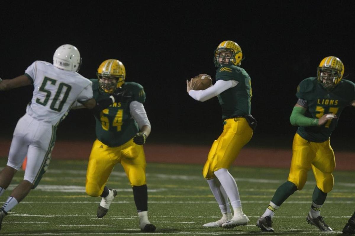 Lynden’s Sterling Somers leads the Northwest Conference with 890 yards passing through the first five games.