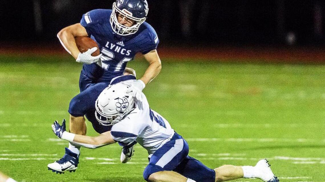 High school football playoffs: Goal-line stand highlights Lynden Christian rout