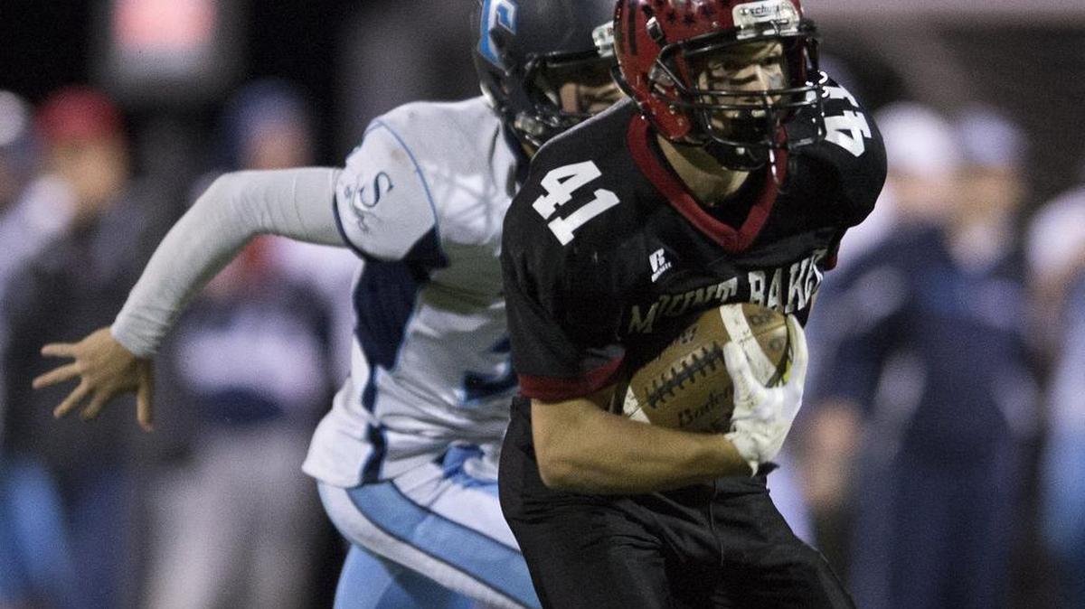 Mount Baker’s Vadim Kotsyuba picks up yardage on Friday, Nov. 6, in a Class 1A Northwest District Playoff game against Sultan.