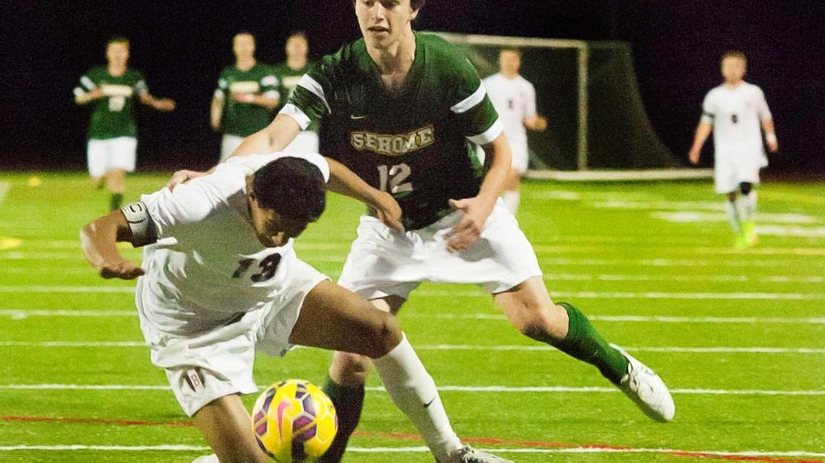 Sehome’s Noah Byford (12) was selected the All-Northwest Conference MVP by league coaches. He led the Mariners to 12 shutouts.