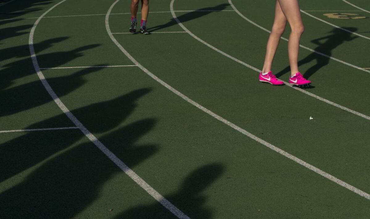 Athletes compete at the Bedlington Twilight Invitational track meet at Lynden High School in 2016.