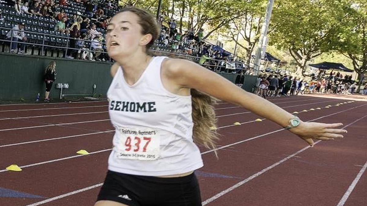 Sehome’s Emma Clark, left, was selected to receive the WIAA’s fifth annual Smart Choice Scholarship.