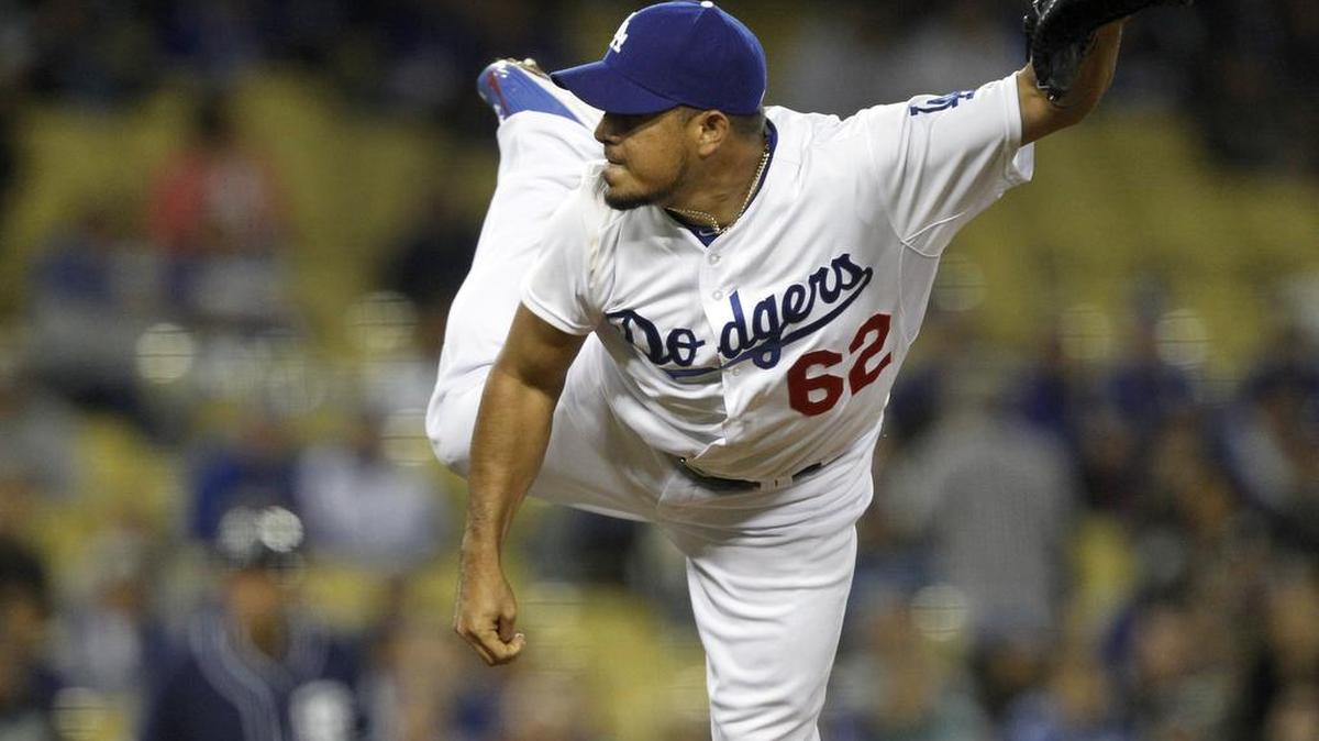 Right-handed reliever Joel Peralta was 3-1 with a 4.34 ERA in 33 games for the Los Angeles Dodgers last season.