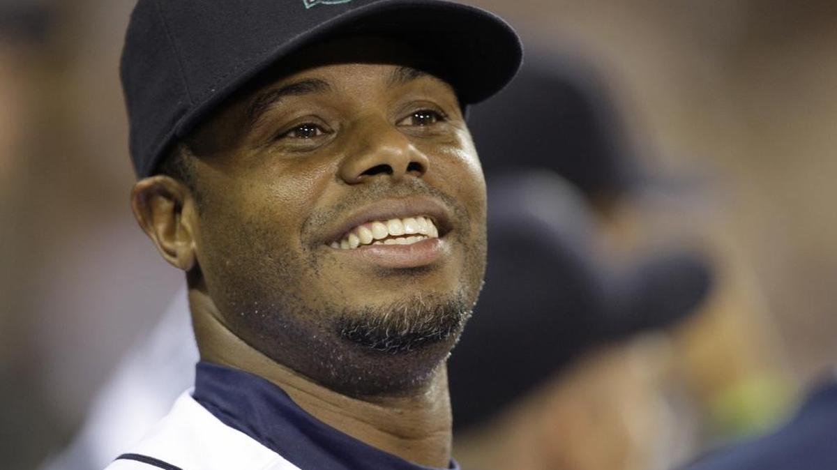 Seattle Mariners' Ken Griffey Jr. in dugout against Chicago White Sox in the inning Tuesday, Sept. 15, 2009, during a baseball game in Seattle.