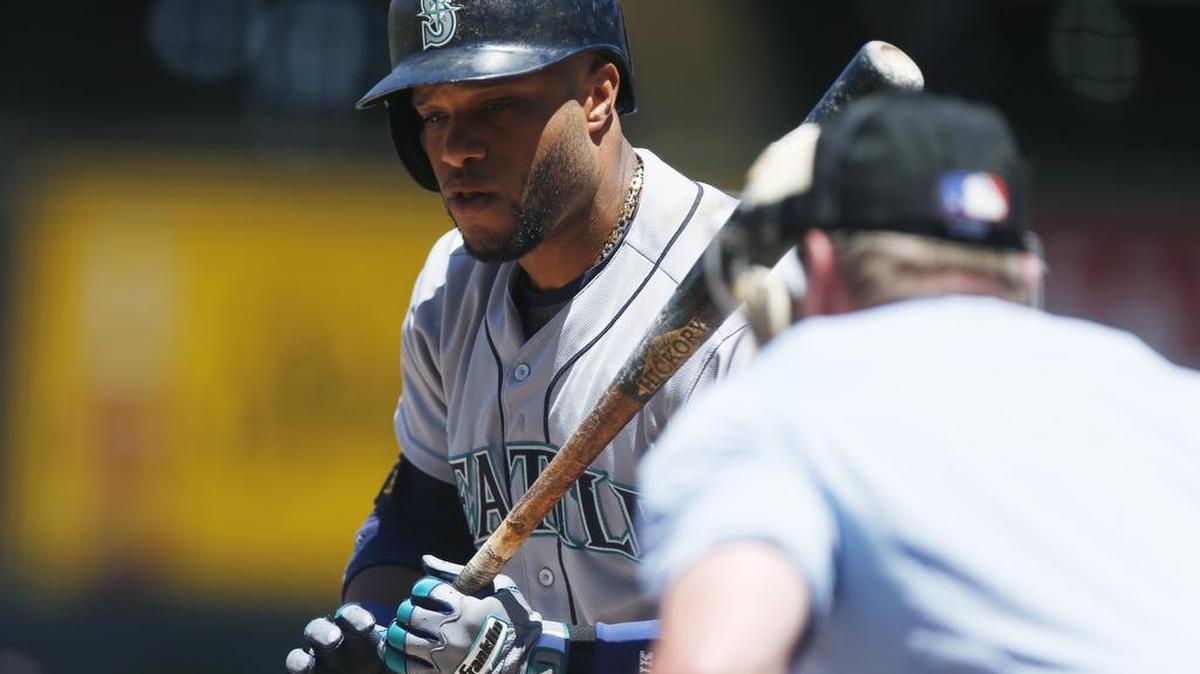 
Seattle’s Robinson Cano, pictured, has combined with Kyle Seager and Robinson Cano to give the Marinerrs’ batting order a ‘Big Three’ in the second through fifth spots in the batting order.
