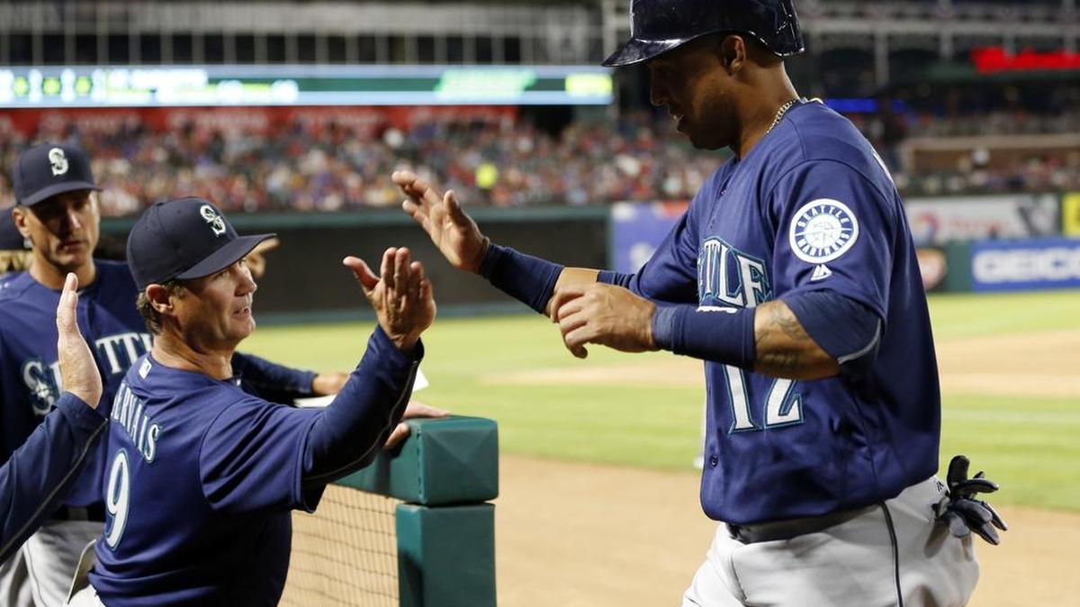 Jerry Dipoto found success in his first season by acquiring Leonys Martin, right, from the Rangers in a lopsided deal. Dipoto picked up a superior defensive center fielder with more power than anticipated.
