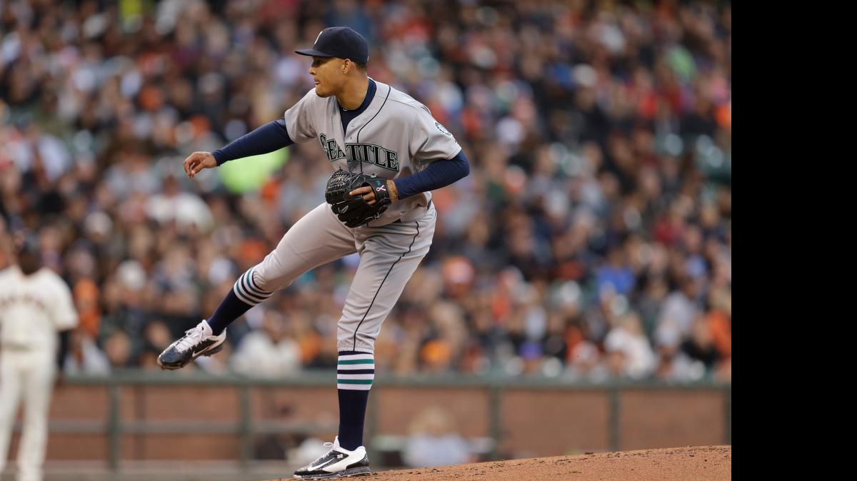 
Seattle Mariners pitcher Taijuan Walker allowed seven hits, no walks and had six strikeouts in seven innings in a 5-1 victory over San Francisco on Monday night. Walker is 3-1 with a 1.55 ERA over his last four starts.
