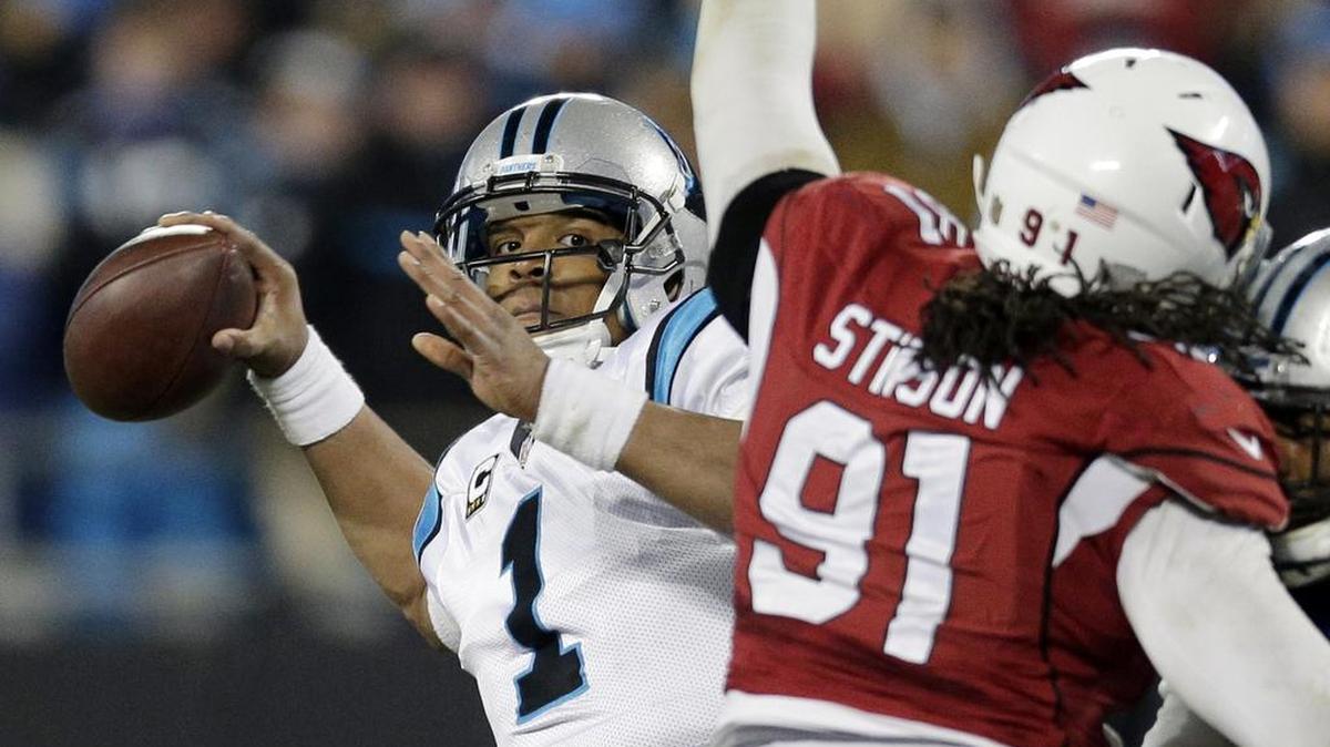Carolina’s Cam Newton (1) could be a similar foe to the Denver Broncos like Seattle’s Russell Wilson was in Super Bowl 48.