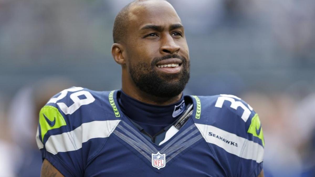 Seattle Seahawks' Brandon Browner stands before a 2013 NFL football game against the Jacksonville Jaguars in Seattle.