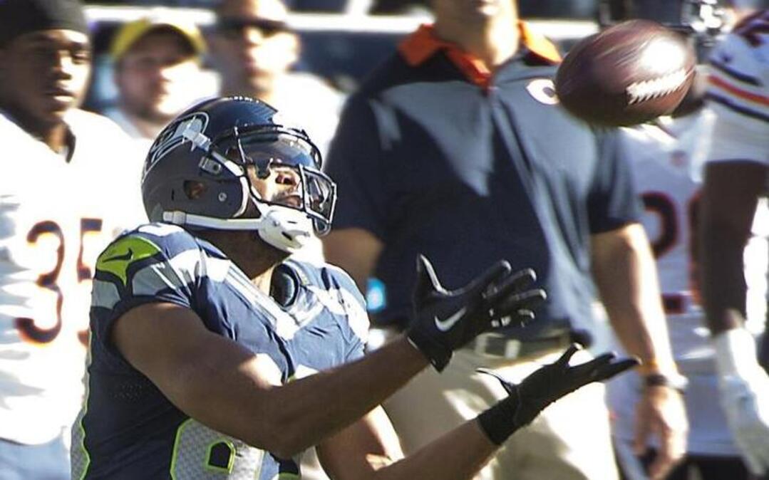 
This catch for 22 yards by Doug Baldwin while he was looking into the bright Sunday sun against Chicago is one of just nine first downs out of the 26 passes Russell Wilson has thrown on third down this season.

