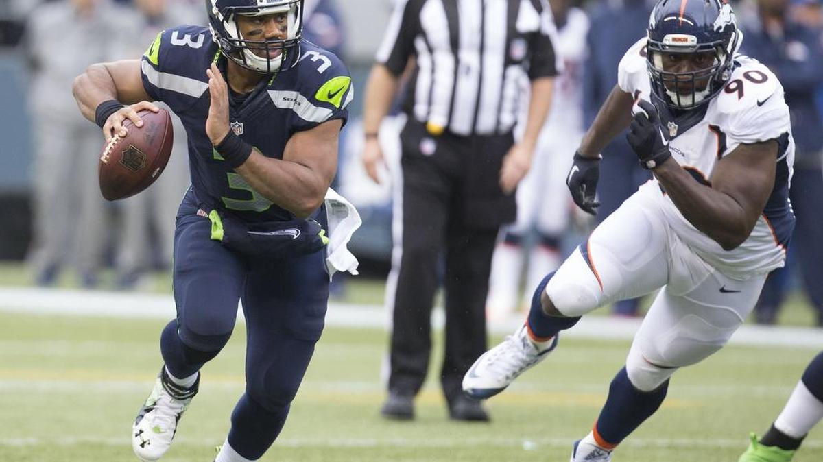 
Keeping Seahawks quarterback Russell Wilson from being harassed and sacked — something had was hard to do last week against defensive end Antonio Smith and the Denver Broncos — is a priority against Kansas City on Friday.
