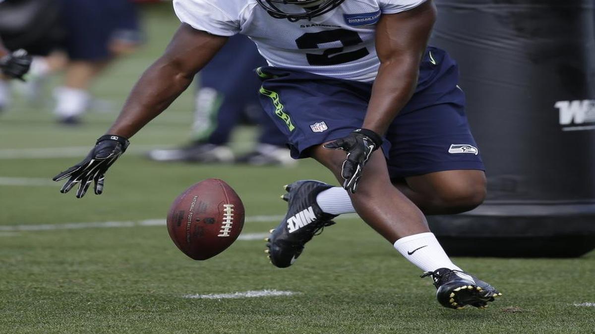 
Seahawks safety Keenan Lambert, Kam Chancellor’s half-brother, has had a nose for the football during Seattle’s training camp at the Virginia Mason Athletic Center.
